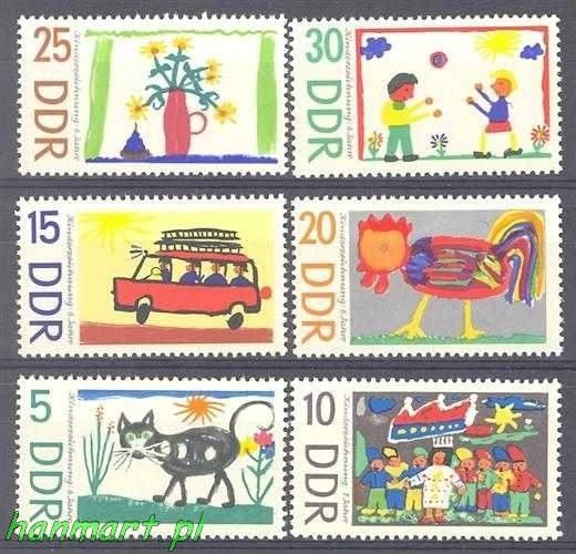 Znaczek NRD / DDR 1967 Mi 1280-1285 Czyste **