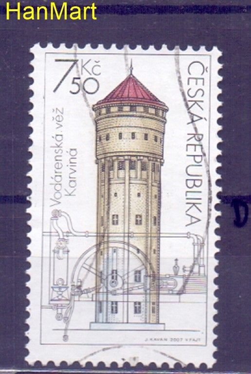 Znaczek Czechy 2007 Mi mpl530d Stemplowane