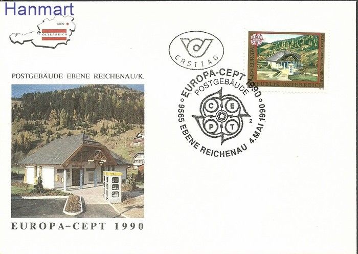 Znaczek Austria 1990 Mi 1989 FDC