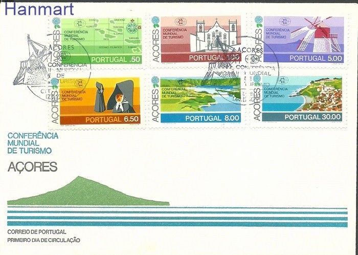 Znaczek Azory 1980 Mi 336-341 FDC