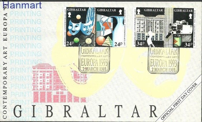 Znaczek Gibraltar 1993 Mi 654-657 FDC