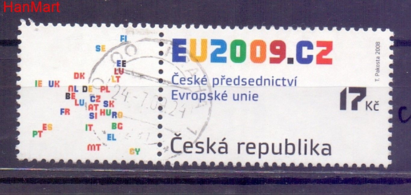 Znaczek Czechy 2008 Mi mplzf583c Stemplowane