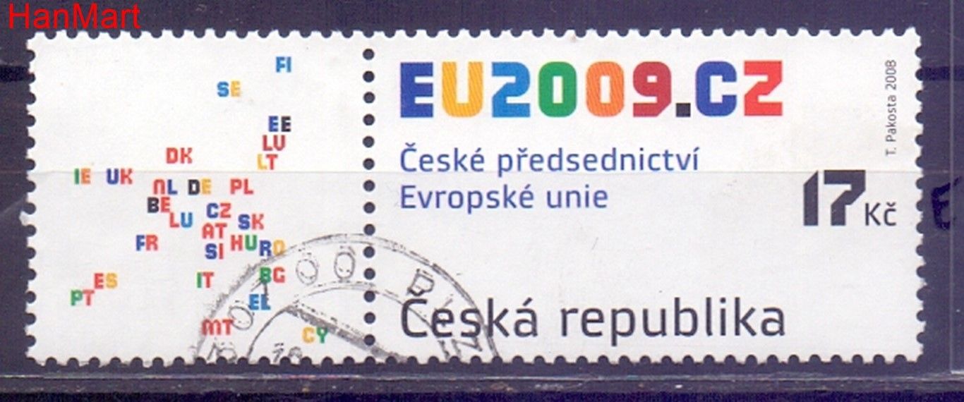 Znaczek Czechy 2008 Mi mplzf583e Stemplowane