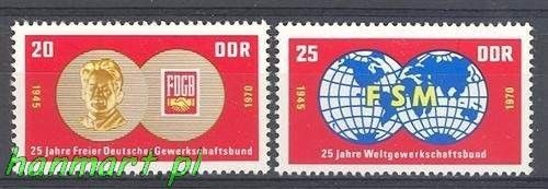 Znaczek NRD / DDR 1970 Mi 1577-1578 Czyste **
