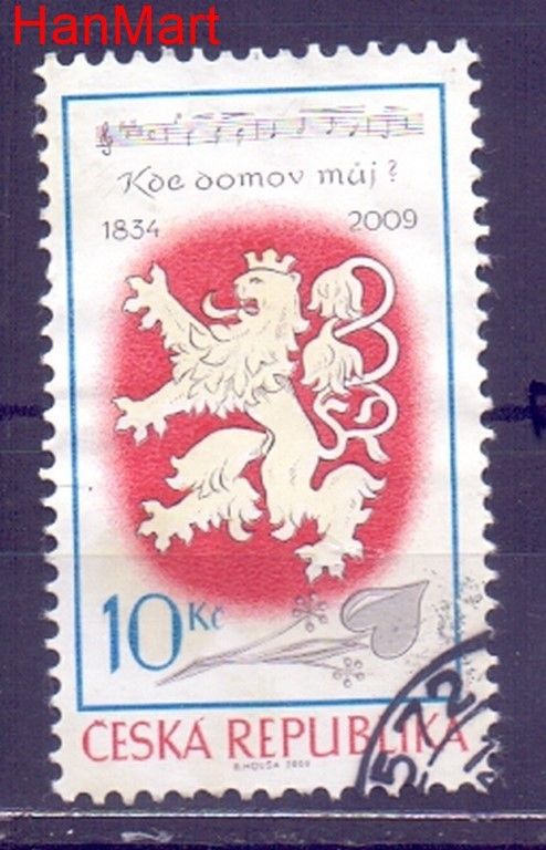 Znaczek Czechy 2009 Mi mpl609f Stemplowane