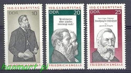 Znaczek NRD / DDR 1970 Mi 1622-1624 Czyste **