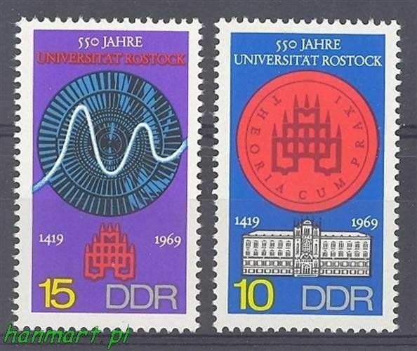Znaczek NRD / DDR 1969 Mi 1519-1520 Czyste **