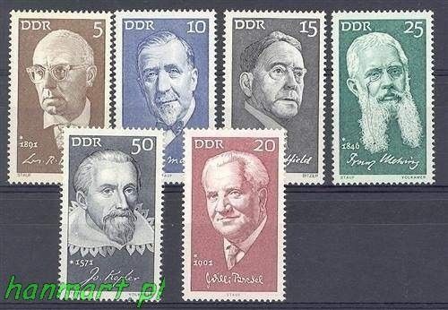 Znaczek NRD / DDR 1971 Mi 1644-1649 Czyste **
