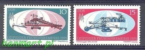 Znaczek NRD / DDR 1971 Mi 1653-1654 Czyste **