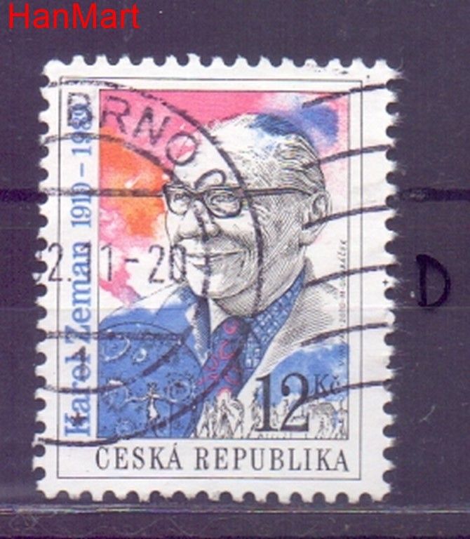 Znaczek Czechy 2010 Mi mpl653d Stemplowane