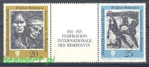 Znaczek NRD / DDR 1971 Mi 1680-1681 Czyste **