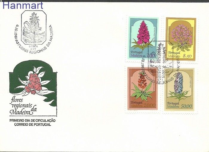 Znaczek Madera 1982 Mi 78-81 FDC