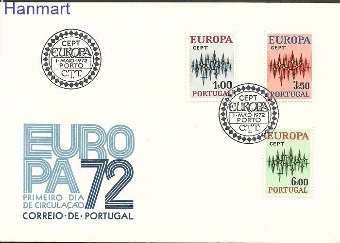 Znaczek Portugalia 1972 Mi 1166-1168 FDC