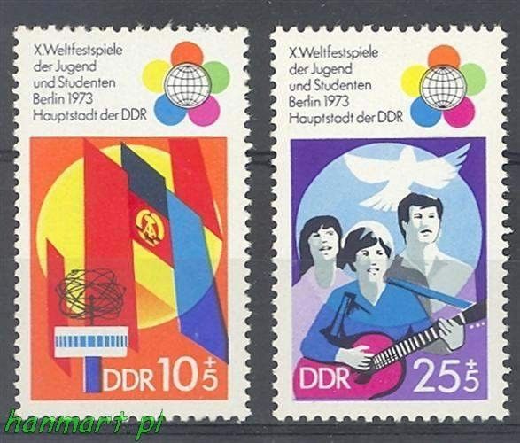 Znaczek NRD / DDR 1973 Mi 1829-1830 Czyste **