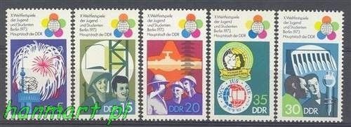 Znaczek NRD / DDR 1973 Mi 1862-1866 Czyste **