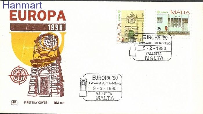 Znaczek Malta 1990 Mi 831-832 FDC