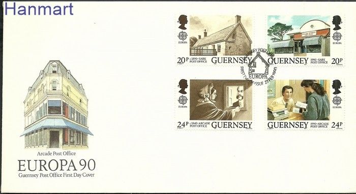 Znaczek Guernsey 1990 Mi 483-486 FDC