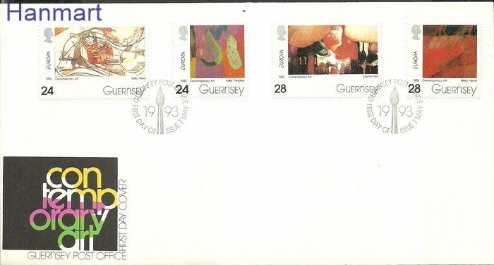 Znaczek Guernsey 1993 Mi 608-611 FDC