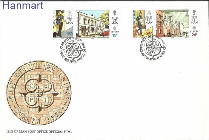 Znaczek Wyspa Man 1990 Mi 427-430 FDC