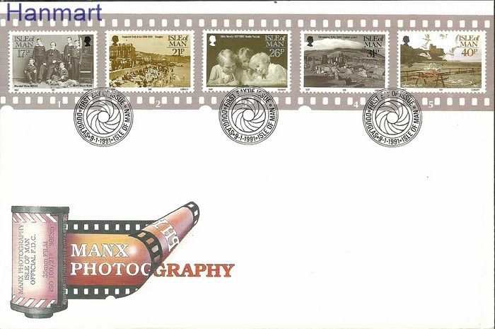 Znaczek Wyspa Man 1991 Mi 452-456 FDC