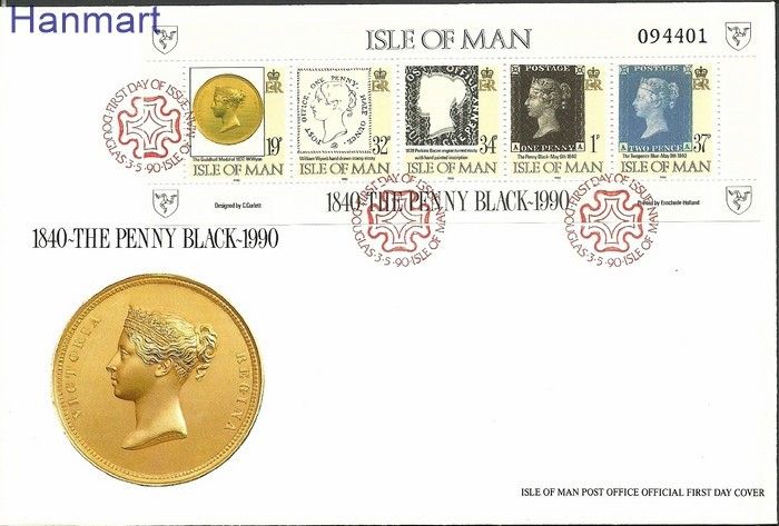 Znaczek Wyspa Man 1990 Mi bl13 FDC