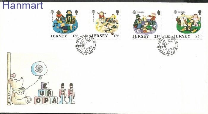 Znaczek Jersey 1989 Mi 476-479 FDC