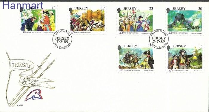 Znaczek Jersey 1989 Mi 485-490 FDC