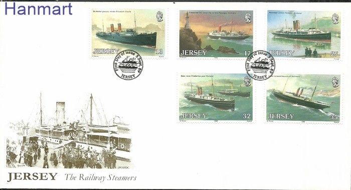 Znaczek Jersey 1989 Mi 491-495 FDC