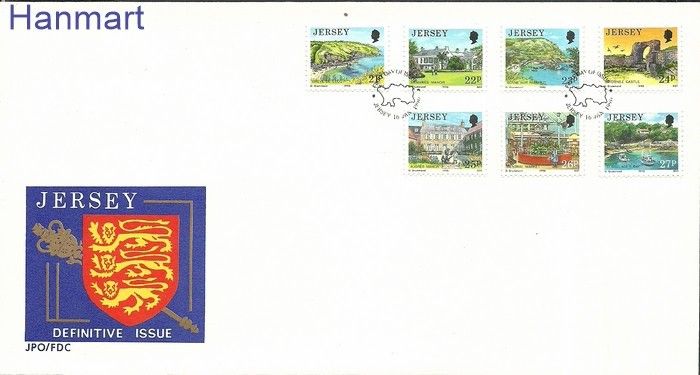 Znaczek Jersey 1990 Mi 501-507 FDC