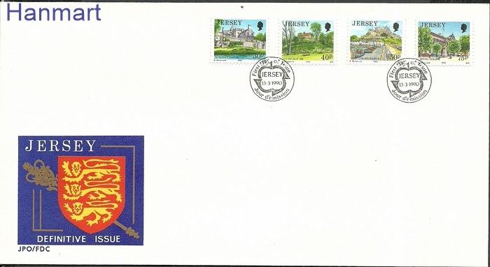 Znaczek Jersey 1990 Mi 512-515 FDC