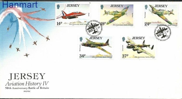 Znaczek Jersey 1990 Mi 524-528 FDC