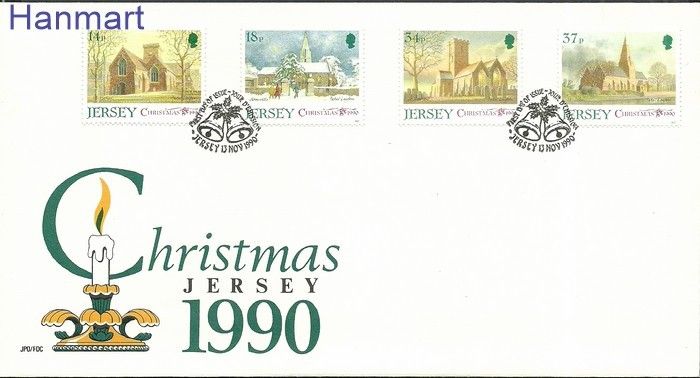 Znaczek Jersey 1990 Mi 529-532 FDC
