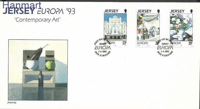 Znaczek Jersey 1993 Mi 612-614 FDC