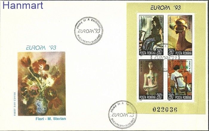 Znaczek Rumunia 1993 Mi bl282 FDC