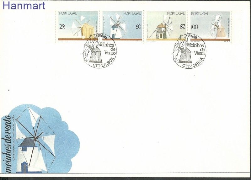 Znaczek Portugalia 1989 Mi 1792-1795C FDC