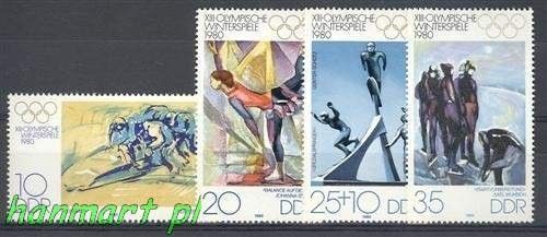 Znaczek NRD / DDR 1980 Mi 2478-2481 Czyste **
