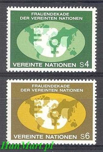 Znaczek Narody Zjednoczone Wiedeń 1980 Mi 9-10 Czyste **