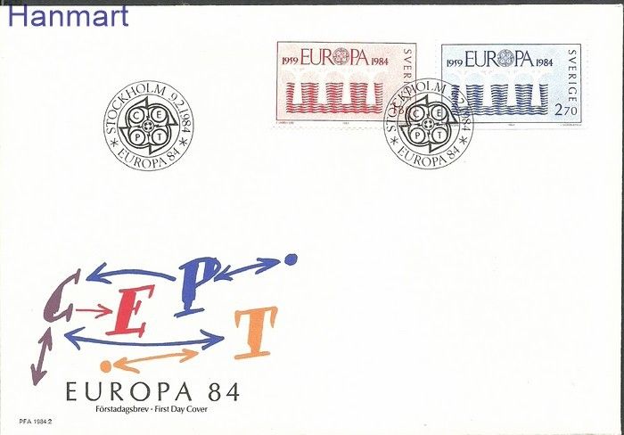 Znaczek Szwecja 1984 Mi 1270-1271 FDC