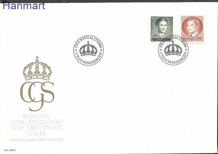 Znaczek Szwecja 1984 Mi 1276-1277 FDC
