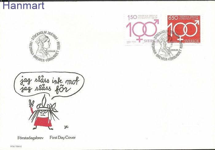 Znaczek Szwecja 1984 Mi 1298-1299 FDC