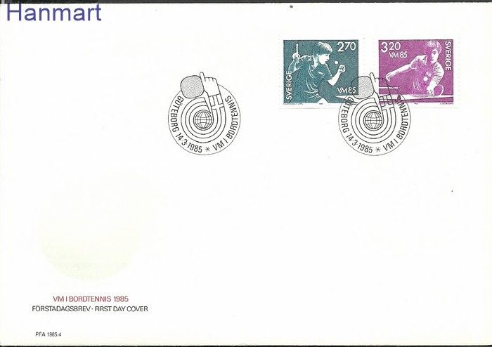 Znaczek Szwecja 1985 Mi 1326-1327 FDC