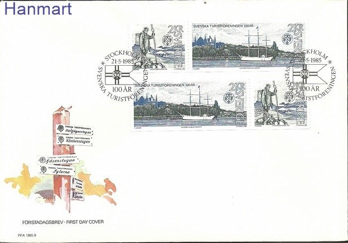 Znaczek Szwecja 1985 Mi 1340-1341 FDC