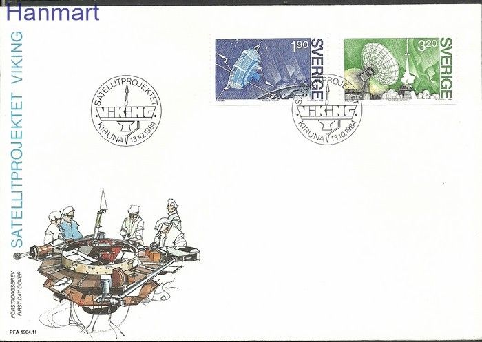 Znaczek Szwecja 1984 Mi 1305-1306 FDC