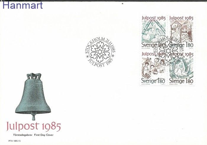 Znaczek Szwecja 1985 Mi 1360-1363 FDC