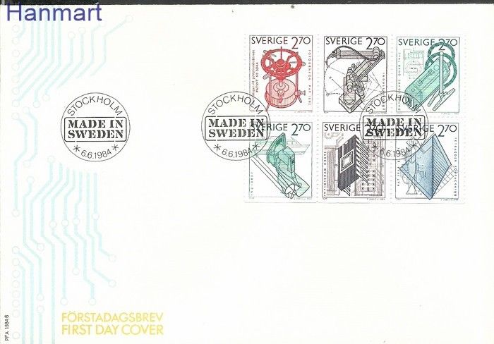 Znaczek Szwecja 1984 Mi h-blatt 126 FDC