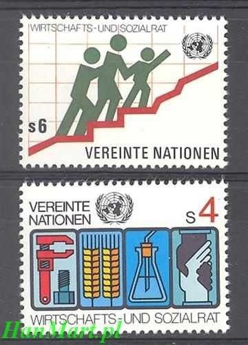 Znaczek Narody Zjednoczone Wiedeń 1980 Mi 14-15 Czyste **