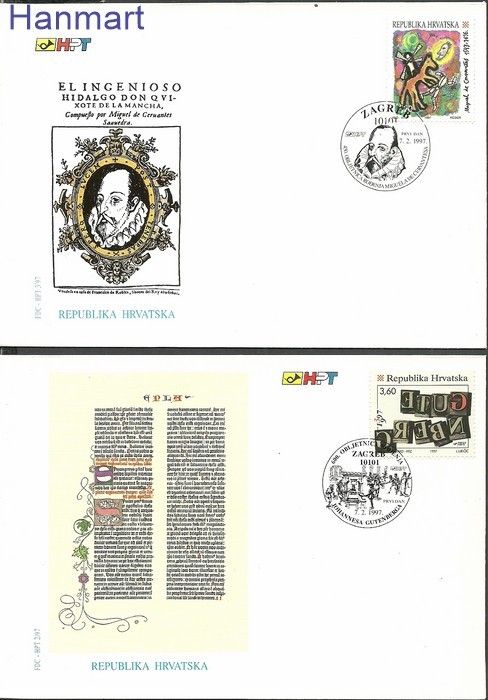 Znaczek Chorwacja 1997 Mi 410-411 FDC