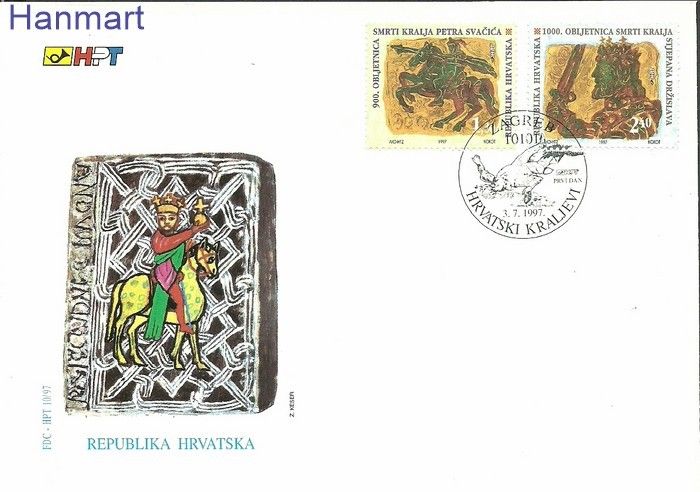 Znaczek Chorwacja 1997 Mi 421-422 FDC