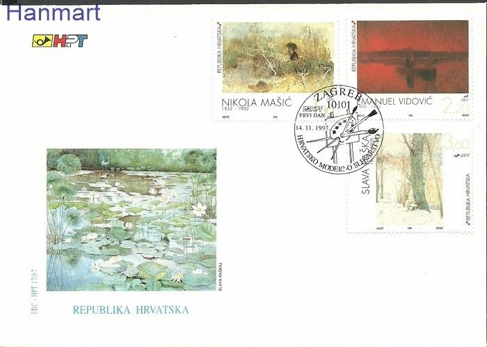 Znaczek Chorwacja 1997 Mi 438-440 FDC