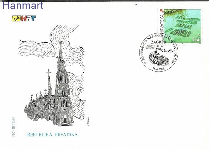Znaczek Chorwacja 1998 Mi 467 FDC